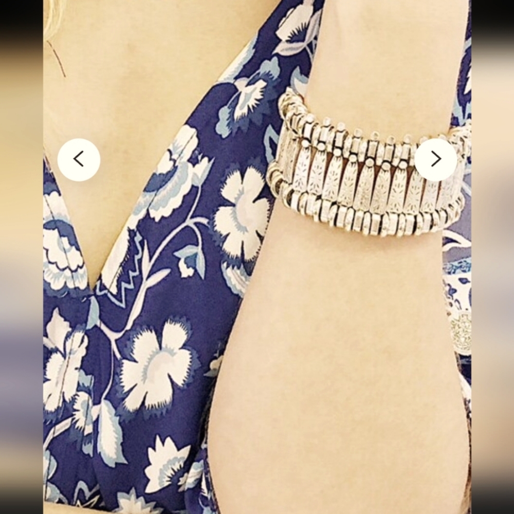Vintage wide Indonesian bracelet